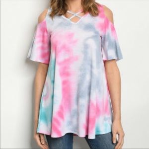 Tie-dye Tunic Top